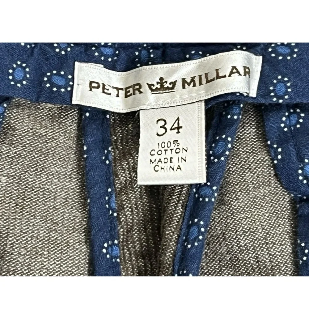 Peter Millar Corduroy Brown Light Striped 5-Pocket Trouser Pants‎ Men's Size 34